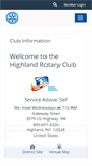 Mobile Screenshot of highlandrotaryclub.com